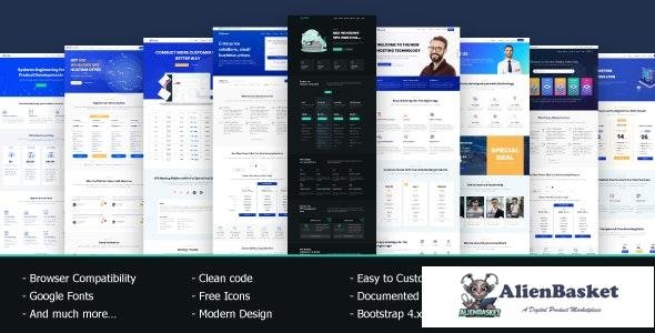 23634 VRocket v1.5.2 - HTML5 Hosting Template 