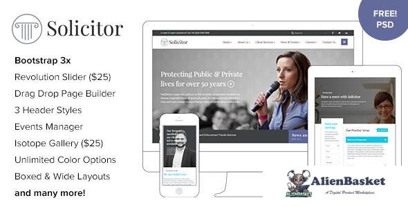 18110 Solicitor v1.6 - Law Business Responsive WordPress Theme 