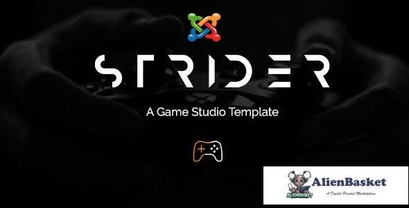 25498 Strider v1.0 - A Game Studio Joomla Template With Page Builder 