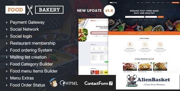 11136 FoodBakery v1.3 - Food Delivery Restaurant Directory Theme 