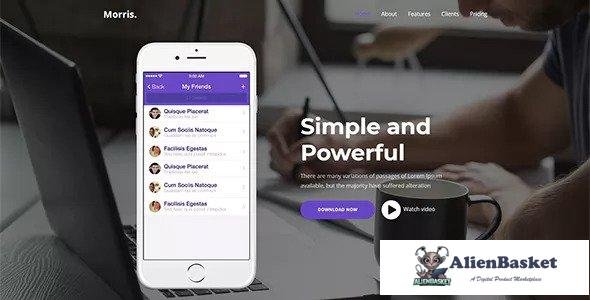 13395 Morris v1.0.3 - WordPress App & Product Landing Page 