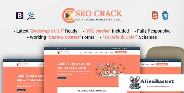 12209 SEOCrack v1.0 - Responsive SEO and SMM HTML5 Template 