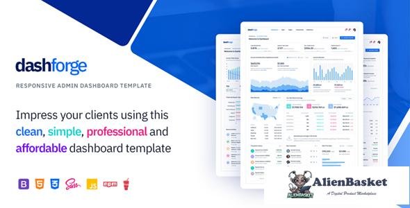 15702 Dashforge v1.0 - Responsive Admin Dashboard Template 
