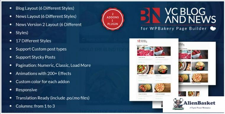 70834  Blog and News Addons for WPBakery Page Builder