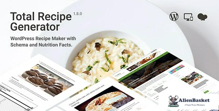 78939  Total Recipe Generator v1.8.0 - WordPress Recipe Maker with Schema and Nutrition Facts