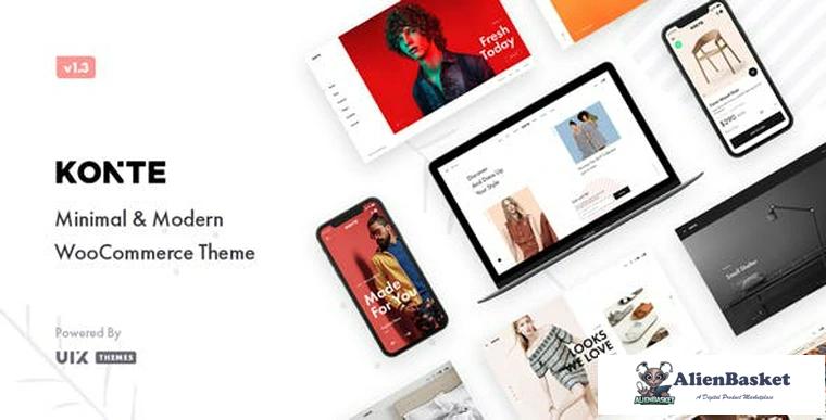 76628  Konte v1.4.0 - Minimal & Modern WooCommerce Theme