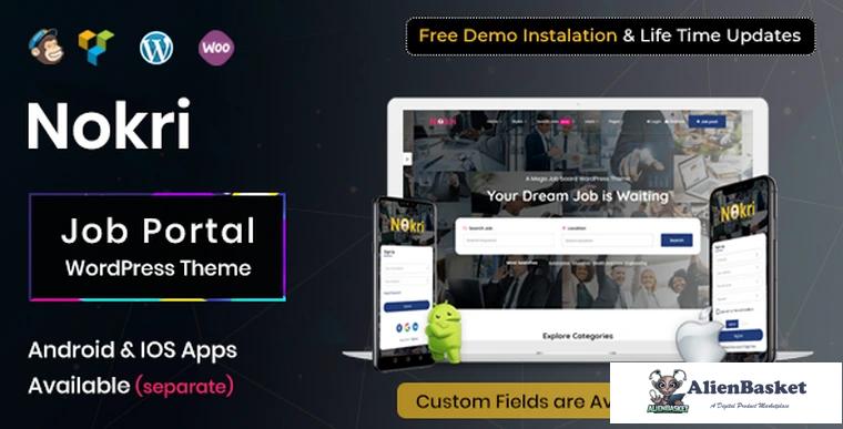 77060  Nokri v1.1.3 - Job Board WordPress Theme