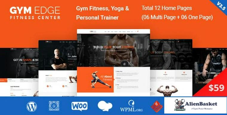 75634  Gym Edge v3.5 - Gym Fitness WordPress Theme