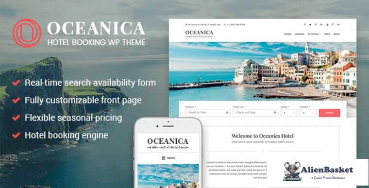 68967  Oceanica v1.5.1 - Hotel Booking WordPress Theme