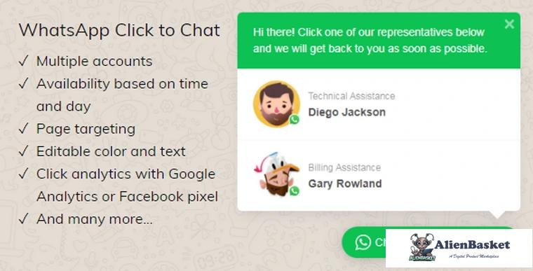 93217  WhatsApp Click to Chat Plugin for WordPress v2.2.12