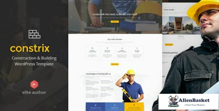 77262  Constrix v1.0 - Construction & Building WordPress Theme