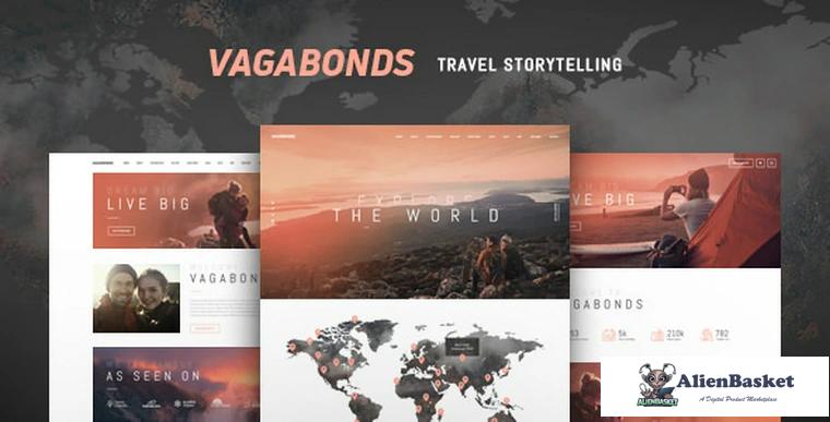 90669  Vagabonds v1.3.3 - Personal Travel & Lifestyle Blog Theme