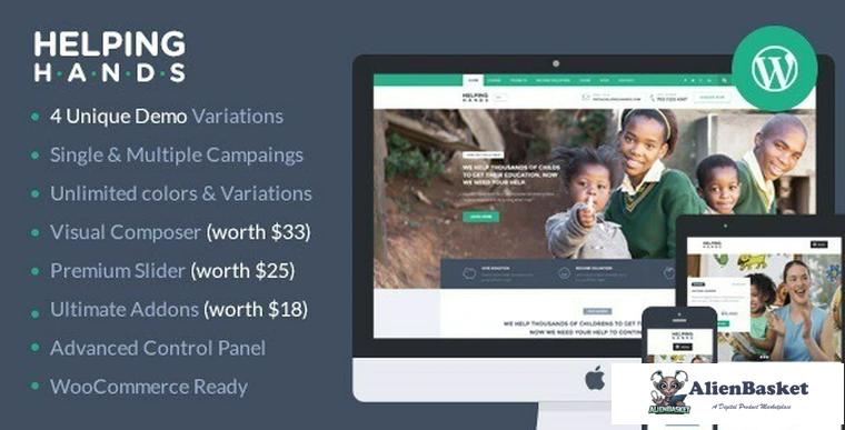 78713  HelpingHands v2.7.2 - Charity/Fundraising WordPress Theme