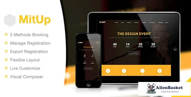 87055  MitUp v1.2.2 - Event & Conference WordPress Theme