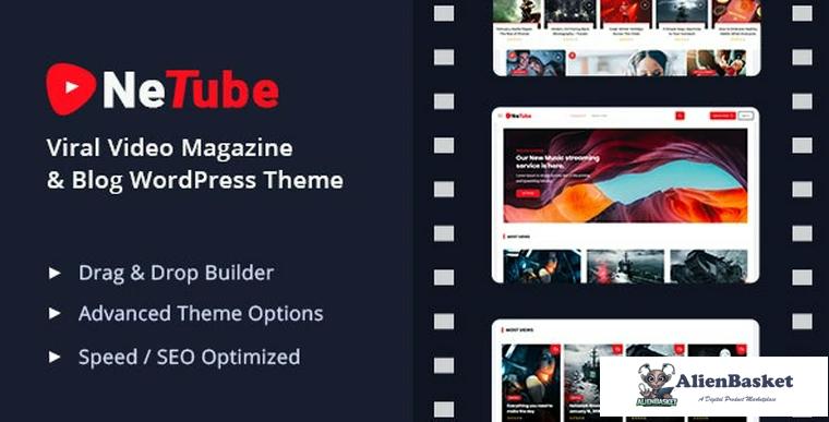 91451  Netube v1.1.4  - Viral Video Blog / Magazine WordPress Theme