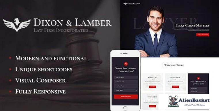 92078  Dixon & Lamber v1.2.5 - Law Firm WordPress Theme