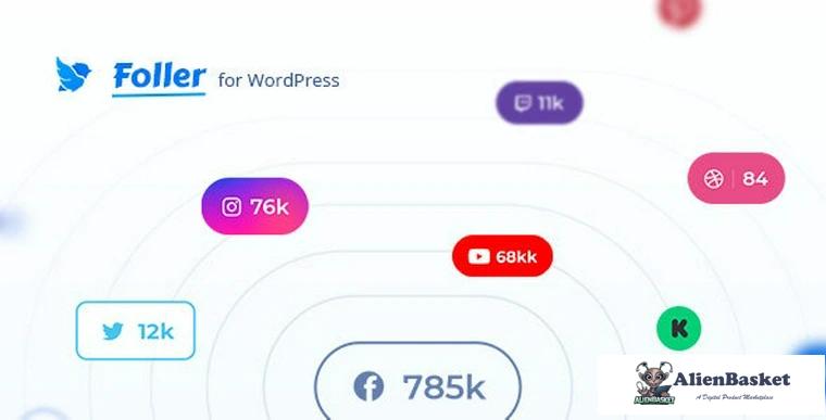 80595  Foller v1.0.0 - Social followers bar for WordPress