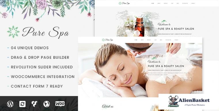 70976  Pure v1.0.2 - Spa & Beauty Responsive WordPress Theme