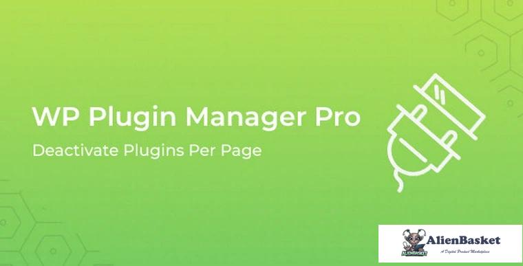 87782  WP Plugin Manager Pro v1.0.8 - Deactivate plugins per page