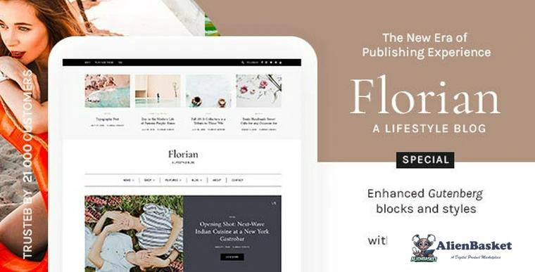 82752  Florian v1.3.1 - Responsive Personal WordPress Blog Theme