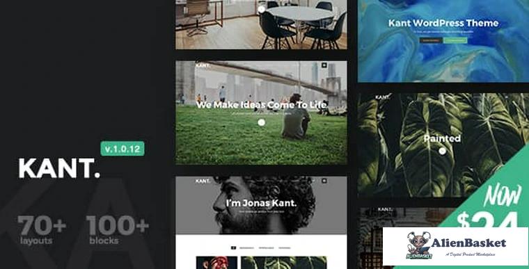 74119  Kant v1.0.12 - A Multipurpose WordPress Theme for Startups