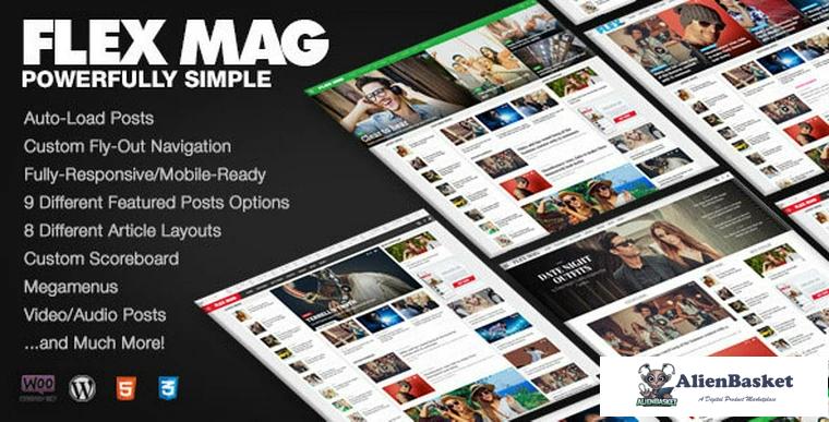 67602  Flex Mag v2.0.2 - Responsive WordPress News Theme