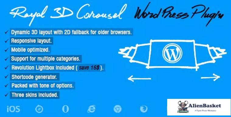 74487  Royal 3D Carousel v1.1 - Wordpress Plugin