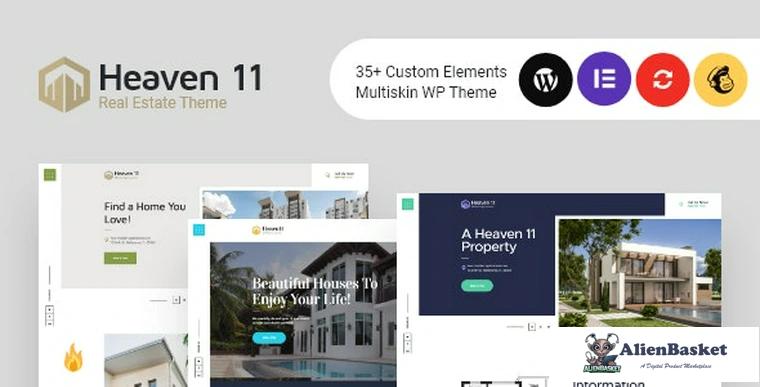 92130  Heaven11 v1.0.8 - Property & Apartment Real Estate WordPress Theme