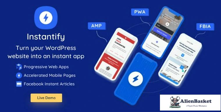 83468  Instantify v1.7 - PWA & Google AMP & Facebook IA for WordPress