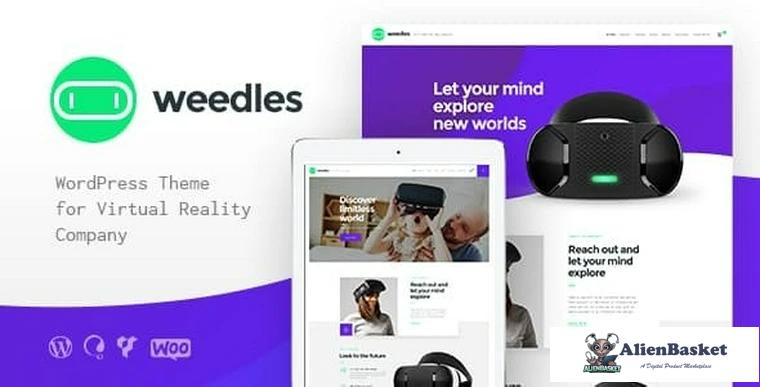 79199  Weedles v1.1.1 - Virtual Reality Landing Page & Store WordPress Theme