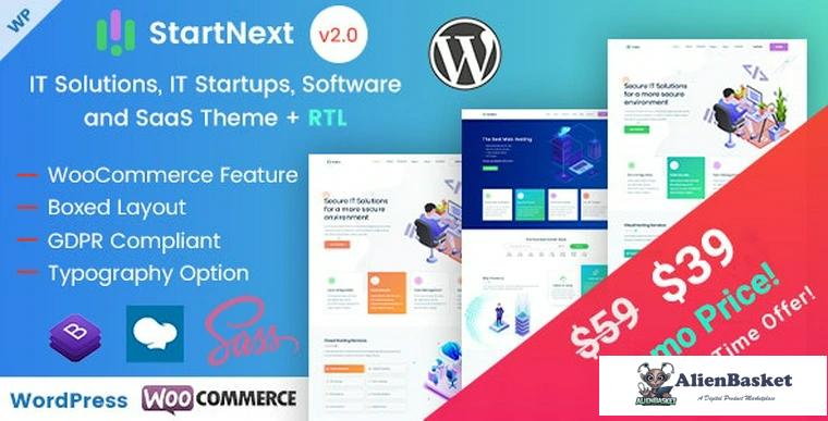 78724  StartNext v2.2.0 - IT Startups WordPress Theme