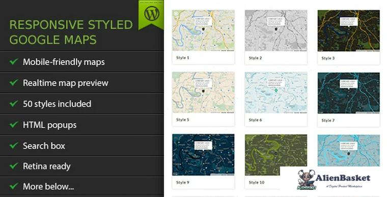 73210  Responsive Styled Google Maps v4.6