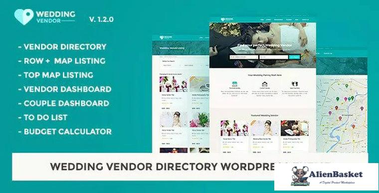 74501  Wedding Vendor v1.2.1 - Vendor Directory WordPress Theme