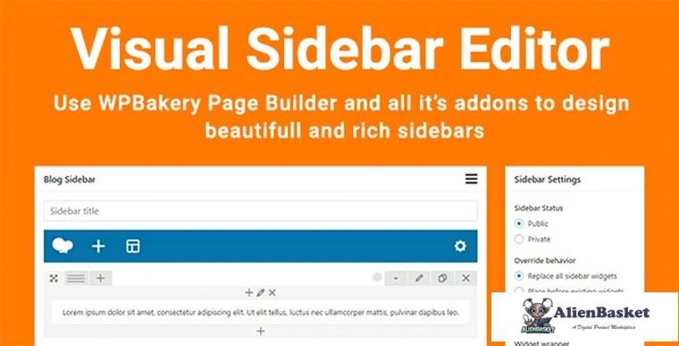 70338  Visual Sidebar Editor v1.2.5