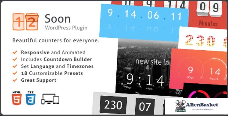 69086  Soon Countdown Pack v1.11.0 - Responsive WordPress Plugin