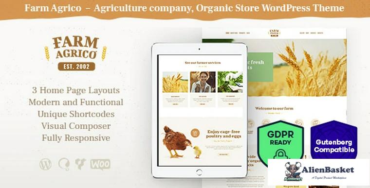 75888  Farm Agrico v1.2.1 - Agricultural Business WordPress Theme