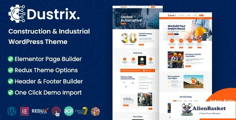 90097  Dustrix v1.2.0 - Construction and Industry WordPress Theme