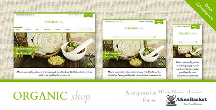 68328  Organic Shop v2.7.8 - Responsive WooCommerce Theme