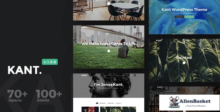 72511  Kant v1.0.8 - A Multipurpose WordPress Theme for Startups