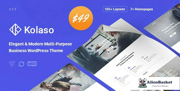 93612  Kolaso v1.4.0 - Modern Multi-Purpose WordPress Theme