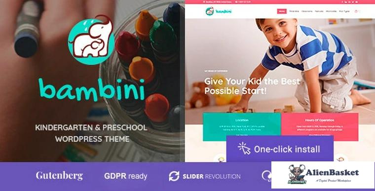 89913  Bambini v1.1.2 - Kindergarten & Pre-School Theme