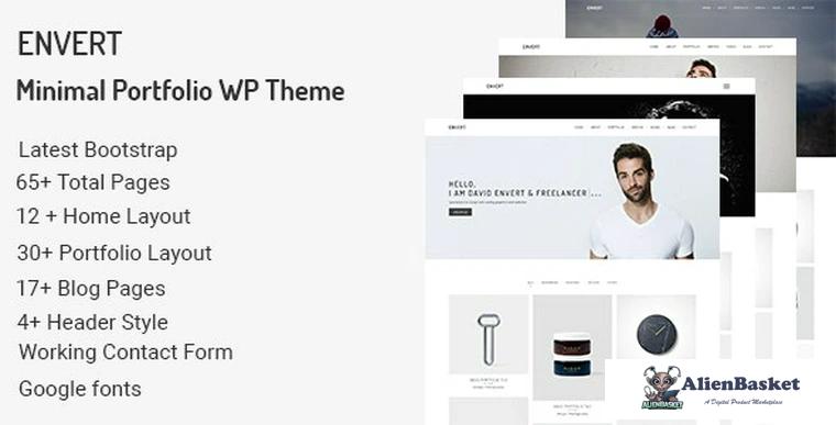 79052  Envert v1.0.0 - Minimal Portfolio WordPress Theme