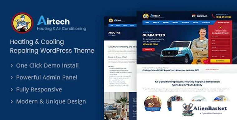 79672  Airtech v1.3 - Plumber WordPress theme