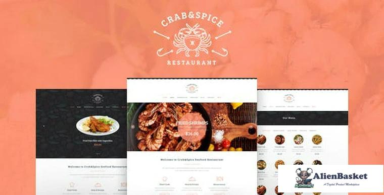 75048  Crab & Spice v1.3.1 - Restaurant and Cafe Theme