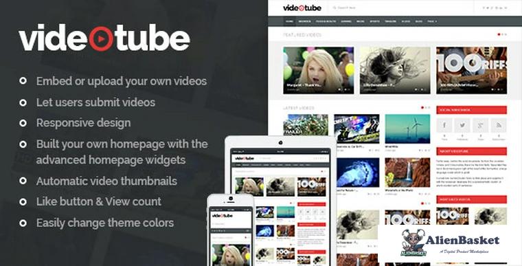 72571  VideoTube v3.2.3 - A Responsive Video WordPress Theme