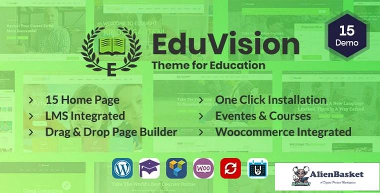 79411  Eduvision v1.0 - Online Course Multipurpose Education WordPress Theme