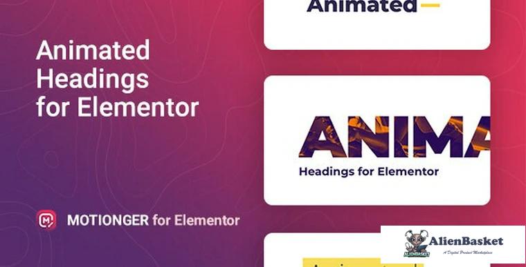 82844  Motionger v1.0.0 - Animated Heading for Elementor