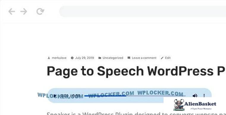 87336  Speaker v3.2.3 - Page to Speech Plugin for WordPress