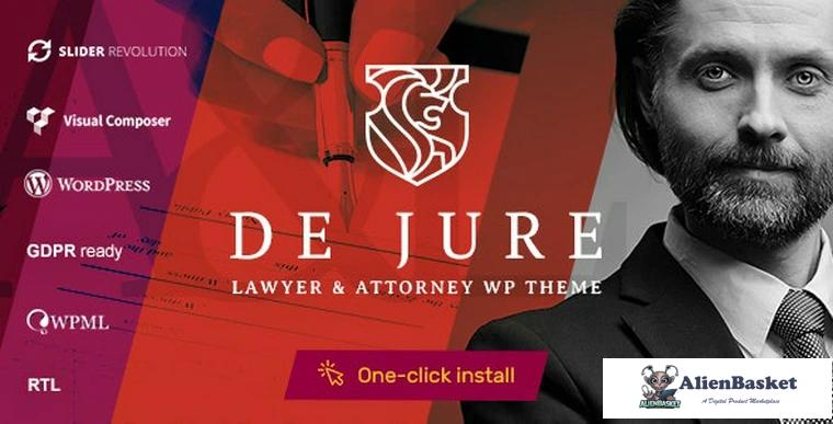 77032  De Jure v1.0.7 - Attorney and Lawyer WP Theme