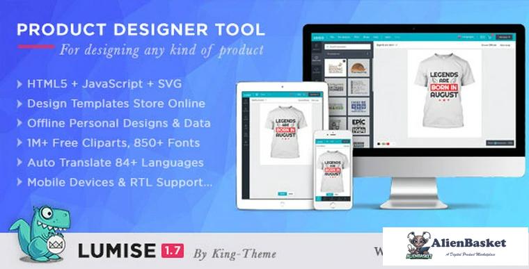 73020  Lumise Product Designer v1.7.3 - WooCommerce WordPress